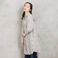 【sabstreet bis】【web限定】 アソートプリントピンタックシャツチュニック