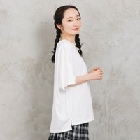 【接触冷感・UV】スリーブレースラインカットソー