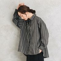 ドビーストライプシャツ