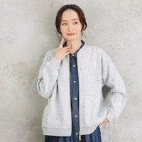 [Rogique]マーブルスターホールジップブルゾン