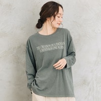 【sabstreet bis】【web限定】 ピグメント加工ロゴロンT