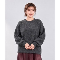 【sabstreet bis】【web限定】 クルーネック杢ニット