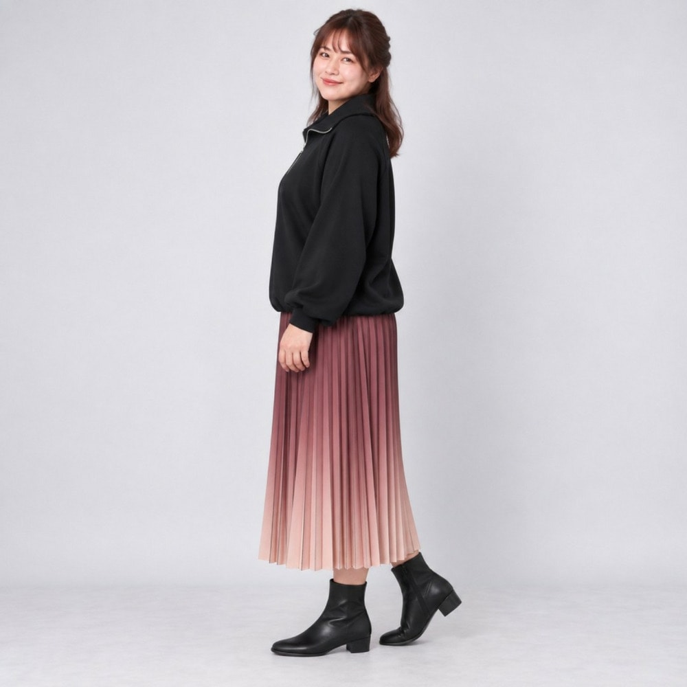 【sabstreet bis】【web限定】 ハーフジッププルオーバー2