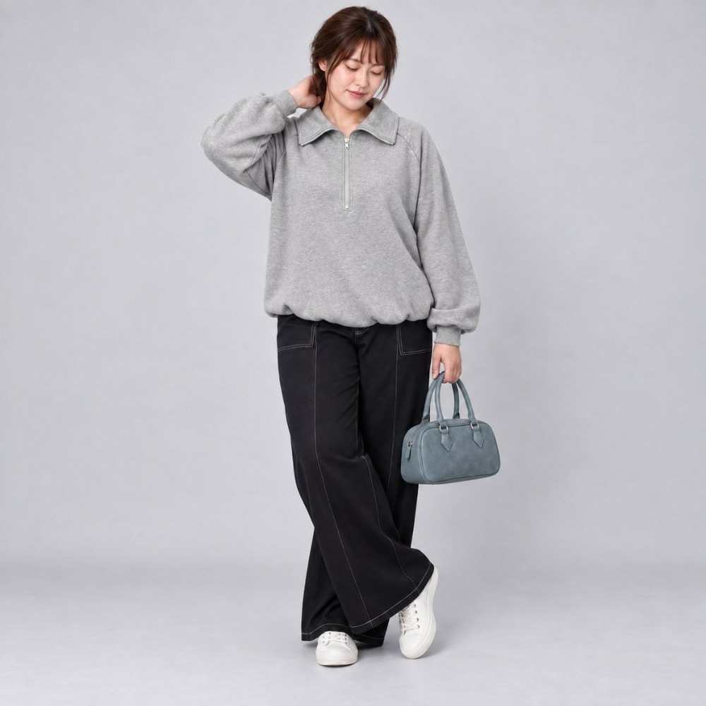 【sabstreet bis】【web限定】 ハーフジッププルオーバー6