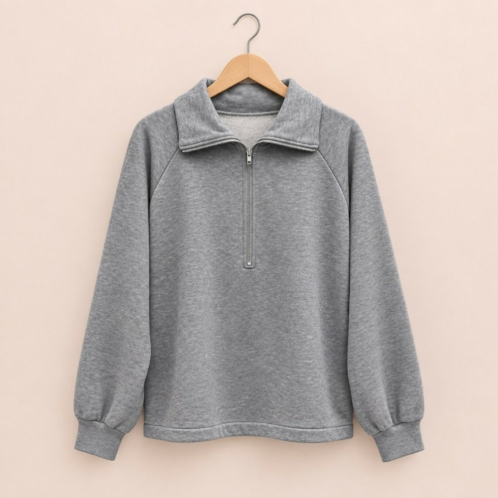 【sabstreet bis】【web限定】 ハーフジッププルオーバー1