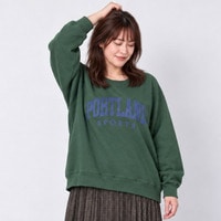【sabstreet bis】【web限定】 クラックプリントロゴスウェット