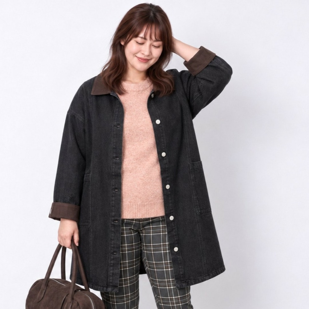 【sabstreet bis】【web限定】 コーデュロイカラーデニムコート