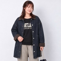 【sabstreet bis】【web限定】 コーデュロイカラーデニムコート