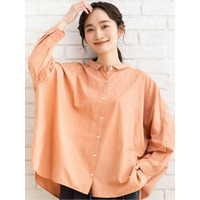 【大きいサイズ】 15号(3L) スモールカラーバックギャザーシャツ