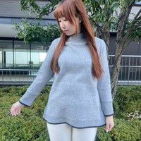 [3L-7L]起毛ハイネックプルオーバー