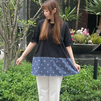 [3L-9L][日本製]裾ダンガリージャガードチュニック