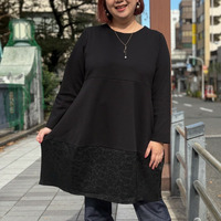 [3L-7L][日本製]アドニスポンチ×イタリア製タフタジャガード コクーンチュニック