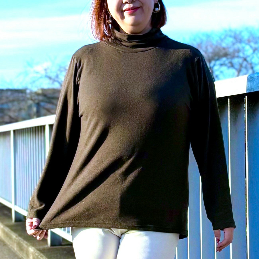 [3L-10L][日本製]ベア天竺シャーリングタートル