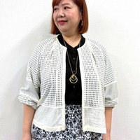 [L~LL]メッシュブルゾン