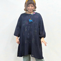 [3L-9L][日本製]パフスリーブロングカーディガン