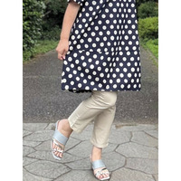 リネンダンガリークロップドパンツ