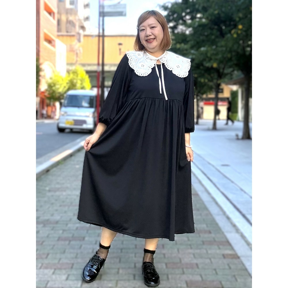 パフスリーブワンピース10