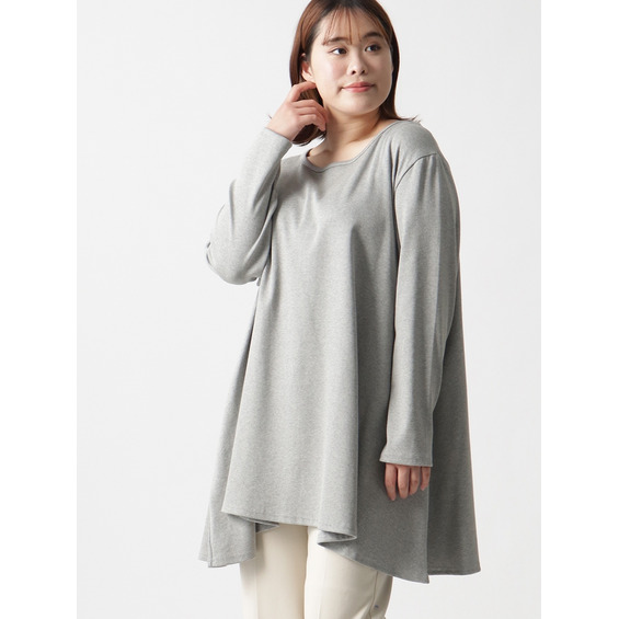 【3-10L】ベアテレコAラインチュニック 大きいサイズ レディース【アリノマ/Alinoma】 【3-10L】ベアテレコAラインチュニック 大きいサイズ レディース【アリノマ/Alinoma】