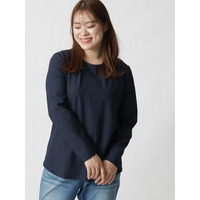 【3L-9L】[日本製]ストレッチリップルカットソー