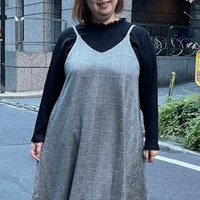 [3L-9L][日本製]フリルネックリブカットソー