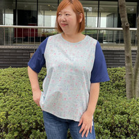 [3L-9L][日本製]バレエ柄カットソー