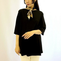 【3L-10L】【日本製】【大きいサイズレディース】コットンテレコリブカットソー【美シルエット】