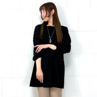 [3L-9L][日本製]袖ラッセルレース使いチュニック