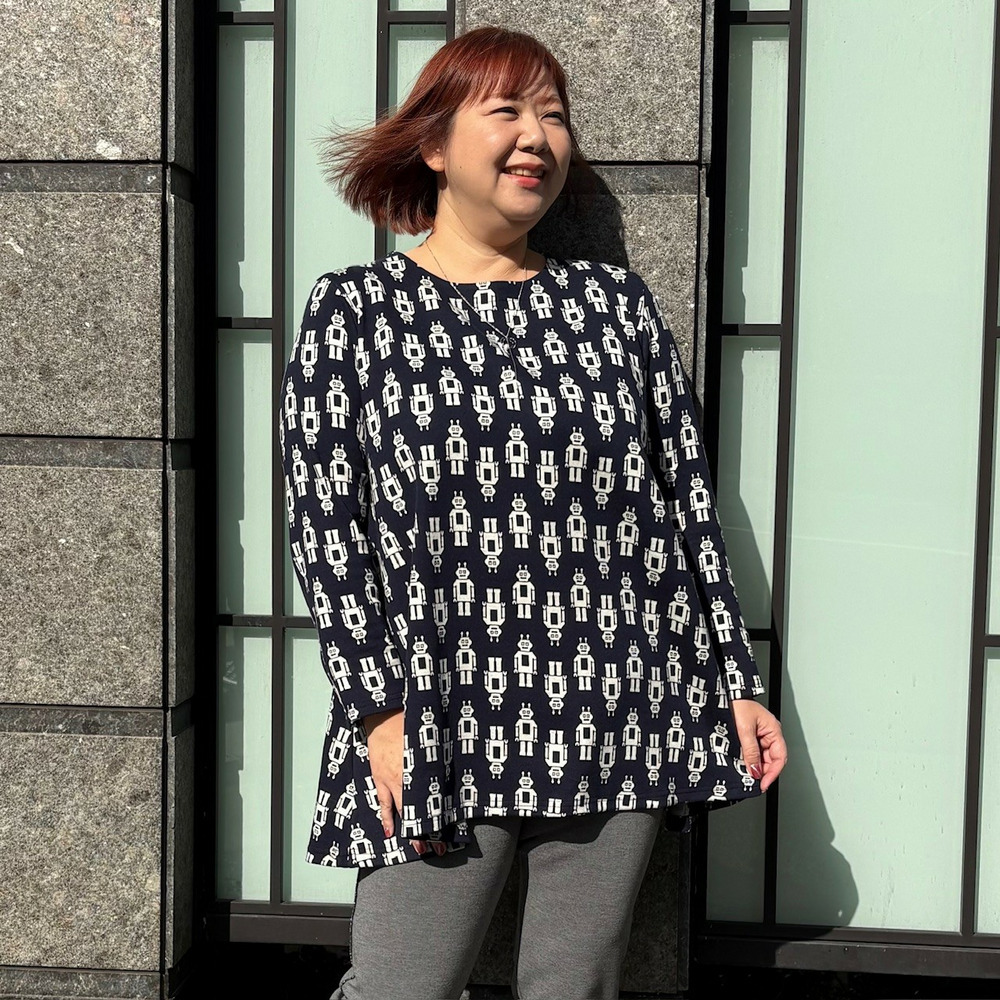 ロボット柄ジャガードチュニック10