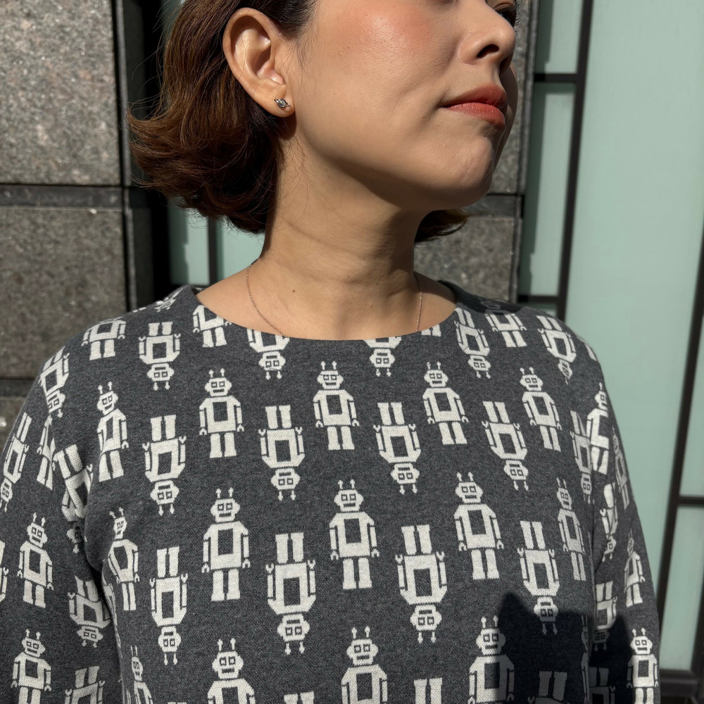 ロボット柄ジャガードチュニック3