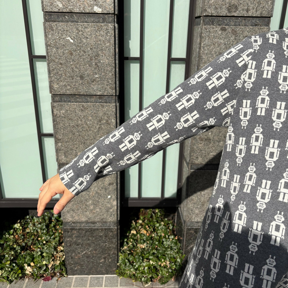 ロボット柄ジャガードチュニック4