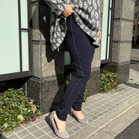 サイドパイピングストレッチレギンスパンツ