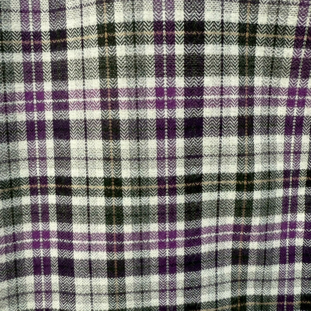 ヘリンボーンチェックラウンドカラーロングシャツ11