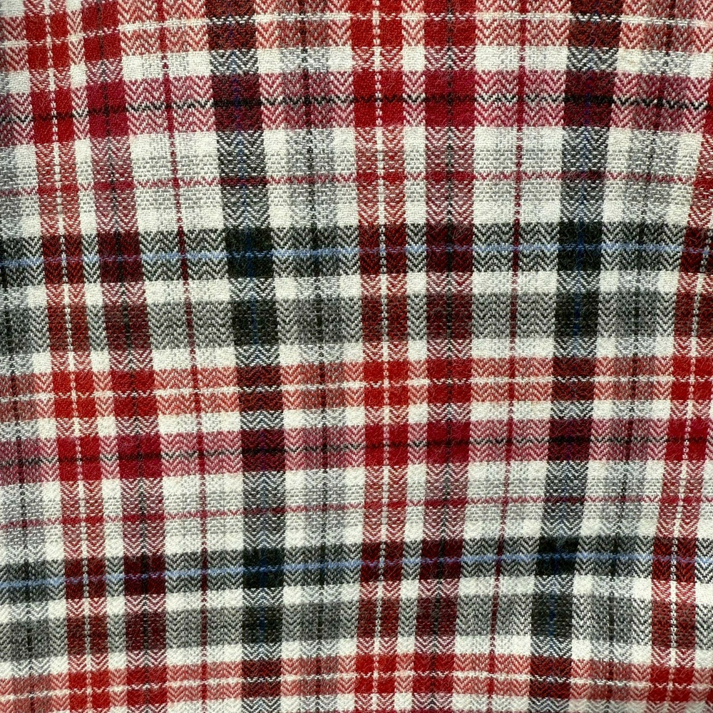 ヘリンボーンチェックラウンドカラーロングシャツ16