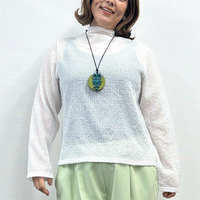 [3L-9L][日本製]ボトルネックカットソー