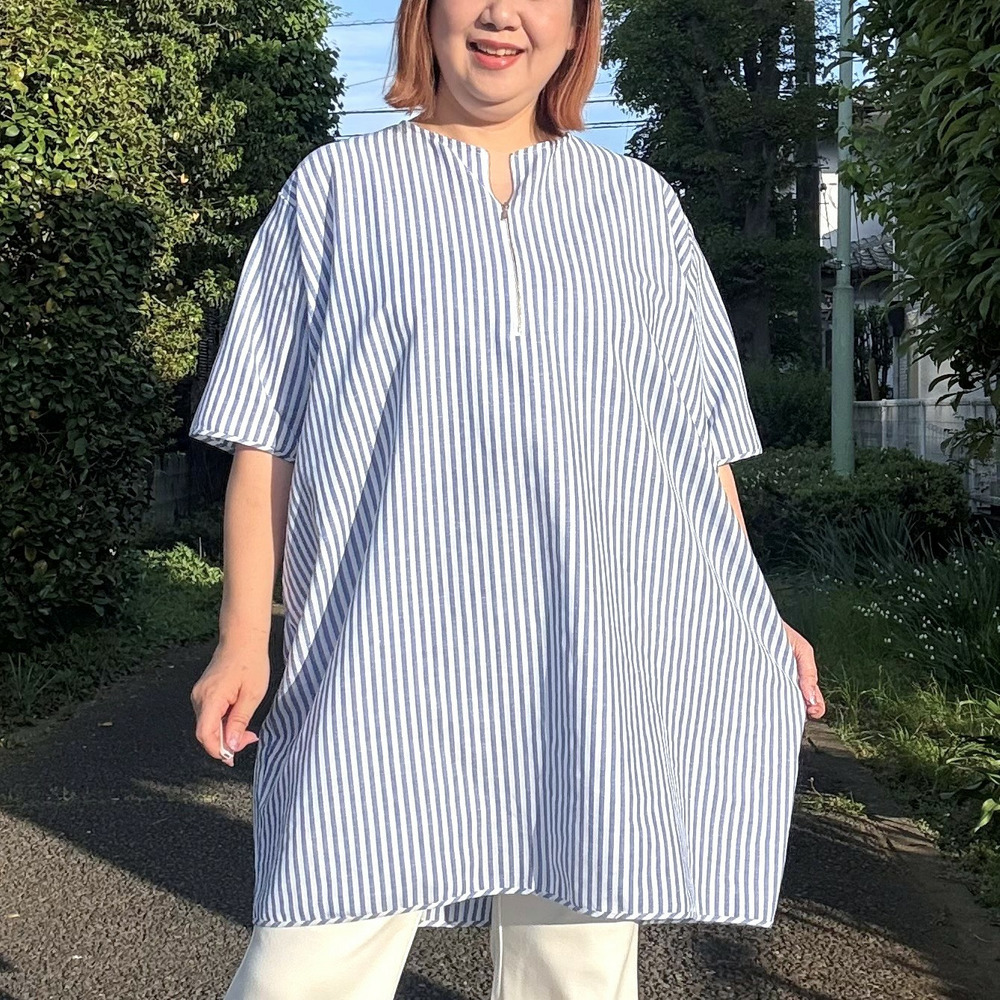 ストライプチュニック