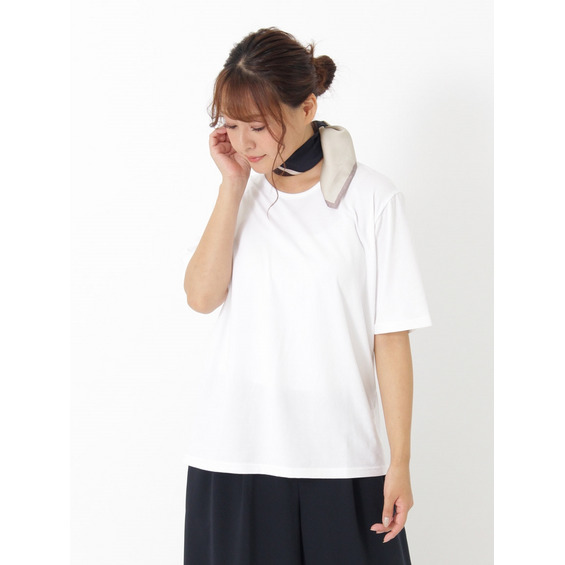 【3-8L】ベア天竺シンプルTシャツ　大きいサイズ レディース【アリノマ/Alinoma】
