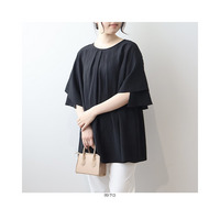 【WEB&一部店舗】チューリップスリーブ 半袖 ブラウス
