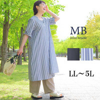 リボンスリーブ フロントタック ワンピース
