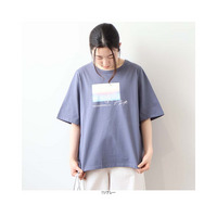 コットン天竺 フォトTシャツ カットソー
