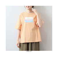 コットン天竺 フォトTシャツ カットソー