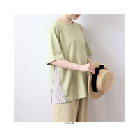 【WEB/一部店舗限定】 サイドプリーツ カットソー