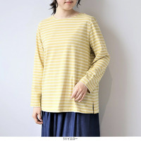 コットン天竺ボーダーTシャツ