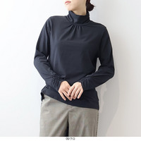 【プレスウォーム】天竺タートルネック 長袖Tシャツ カットソー