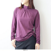 【プレスウォーム】天竺タートルネック 長袖Tシャツ カットソー