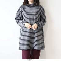 【WEB/一部店舗限定】 ソフト裏毛オフタートルチュニック