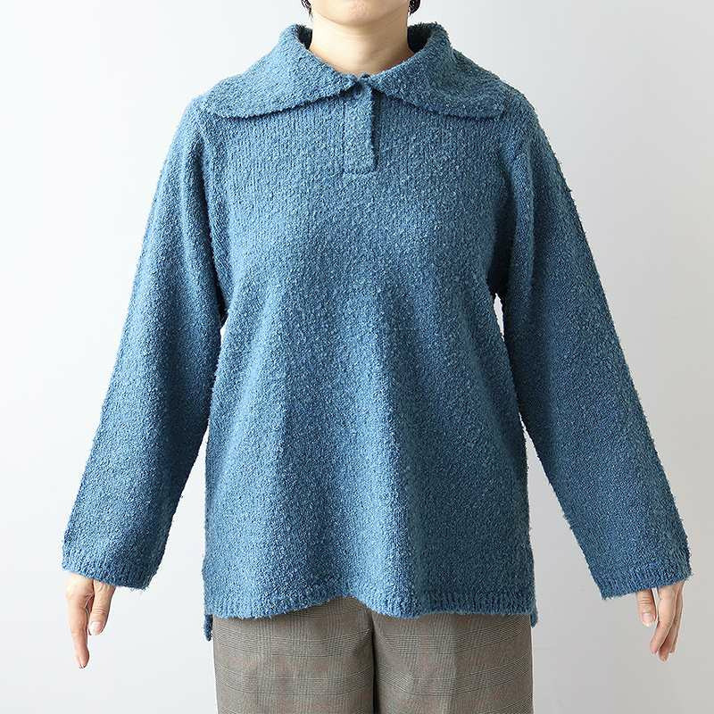 ブークレビッグカラーニットプルオーバー11