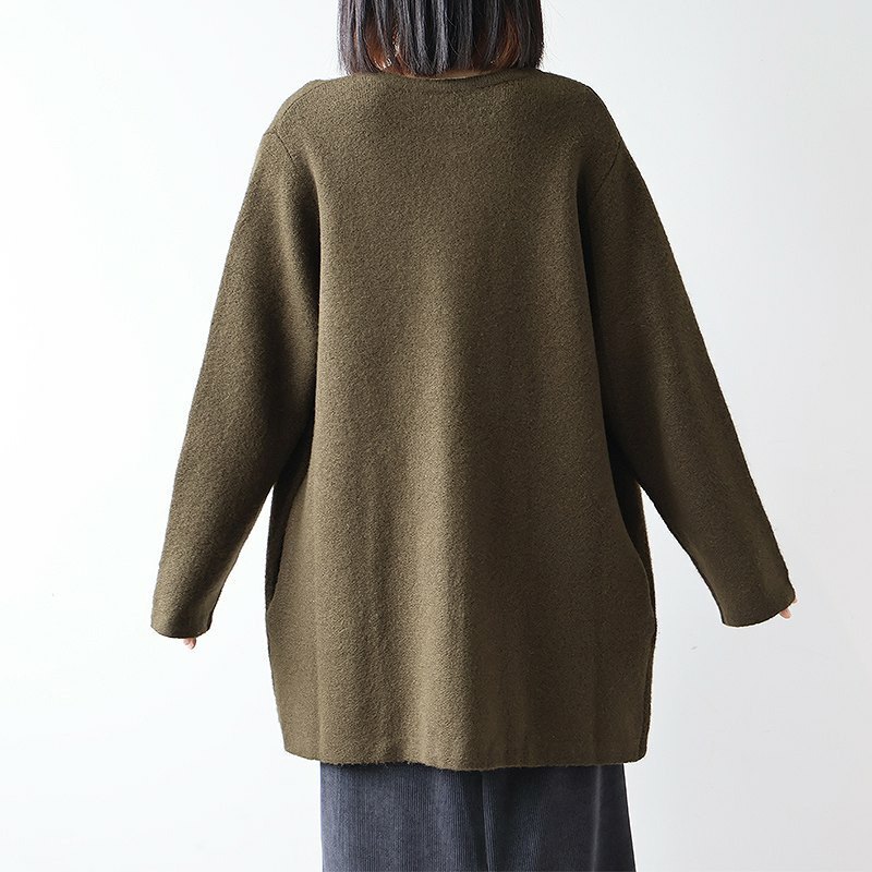 【WEB/一部店舗限定】 フワモチノーカラーニットジャケット15