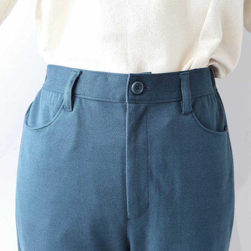 柔らかニットストレートパンツ13