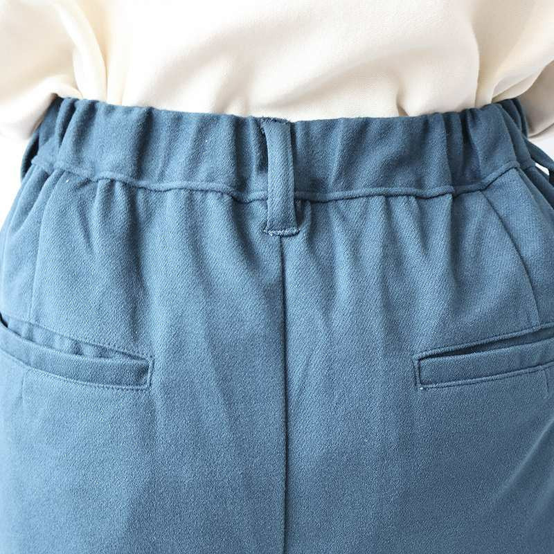 柔らかニットストレートパンツ14