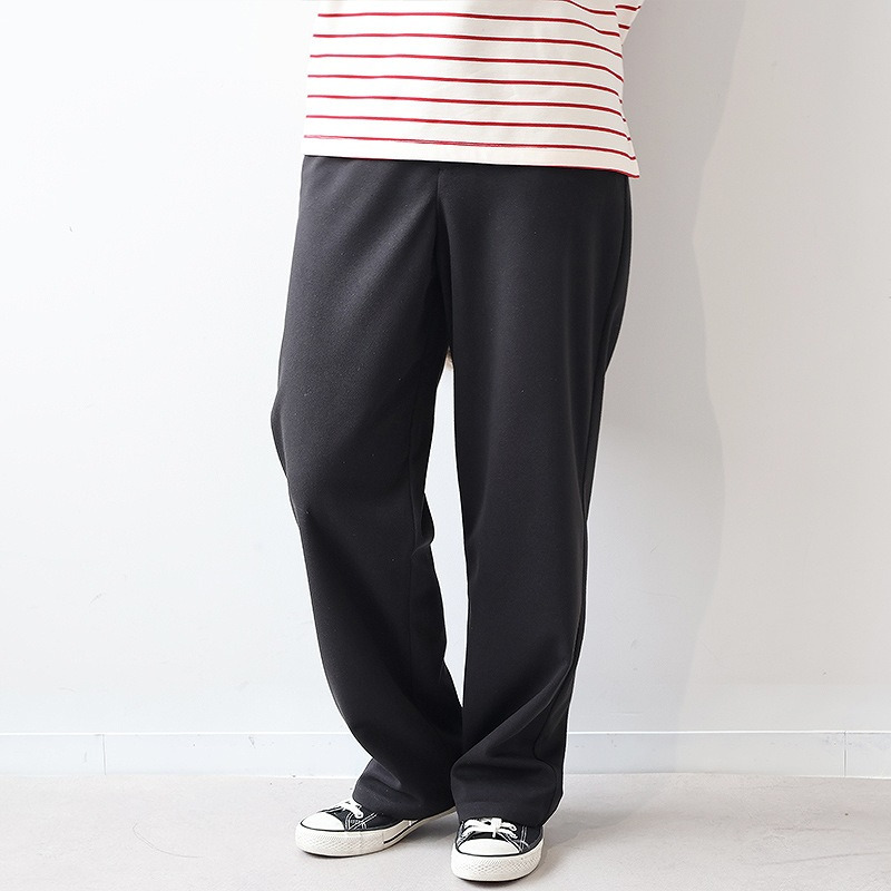 柔らかニットストレートパンツ3